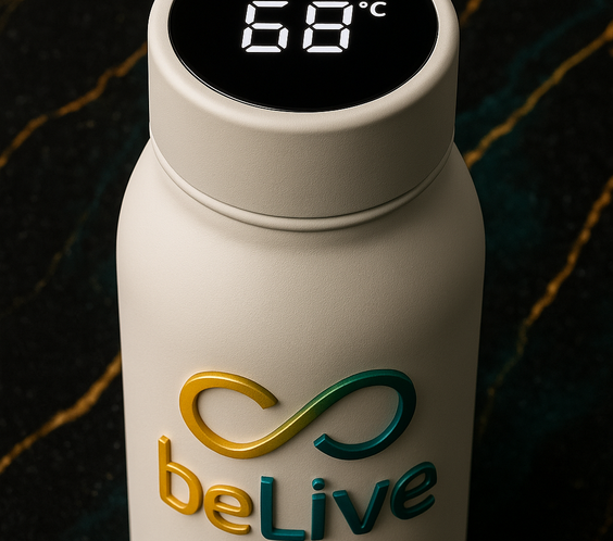 smart LED temperature display bottle