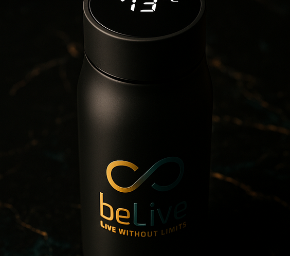smart LED temperature display bottle